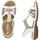 Chaussures Femme Sandales et Nu-pieds Rieker Sandales à Elastiques Rock Blanc