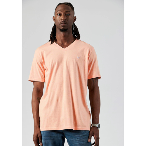 Vêtements Homme T-shirts neck manches courtes Kaporal SAVE Orange