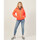 Vêtements Femme Blousons K-Way Veste courte Claude de  avec capuche et logo Orange