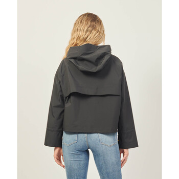 K-Way Soille veste imperméable courte à capuche Noir
