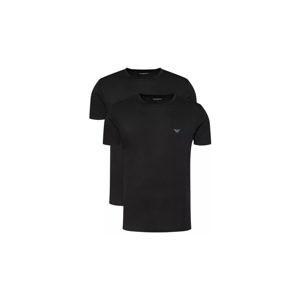 Vêtements Homme T-shirts & Polos emporio armani colour blocked chunky sneakers item Pack de 2 Noir