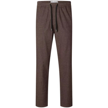 Selected SLHSLIM-TAPE FRED 172 DRAWSTRING PANTS W Marron
