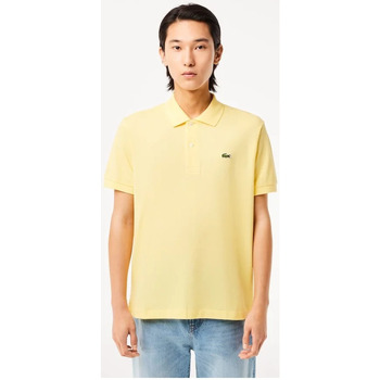Vêtements Homme Polos manches courtes Lacoste SHORT SLEEVE RIBBED COLLAR SHIRT Jaune