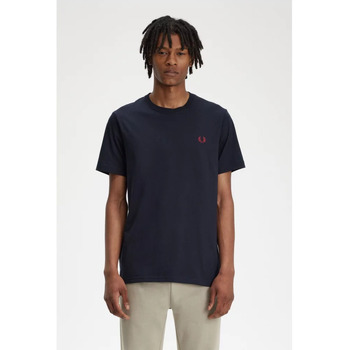 Fred Perry - CREW NECK T-SHIRT Marine