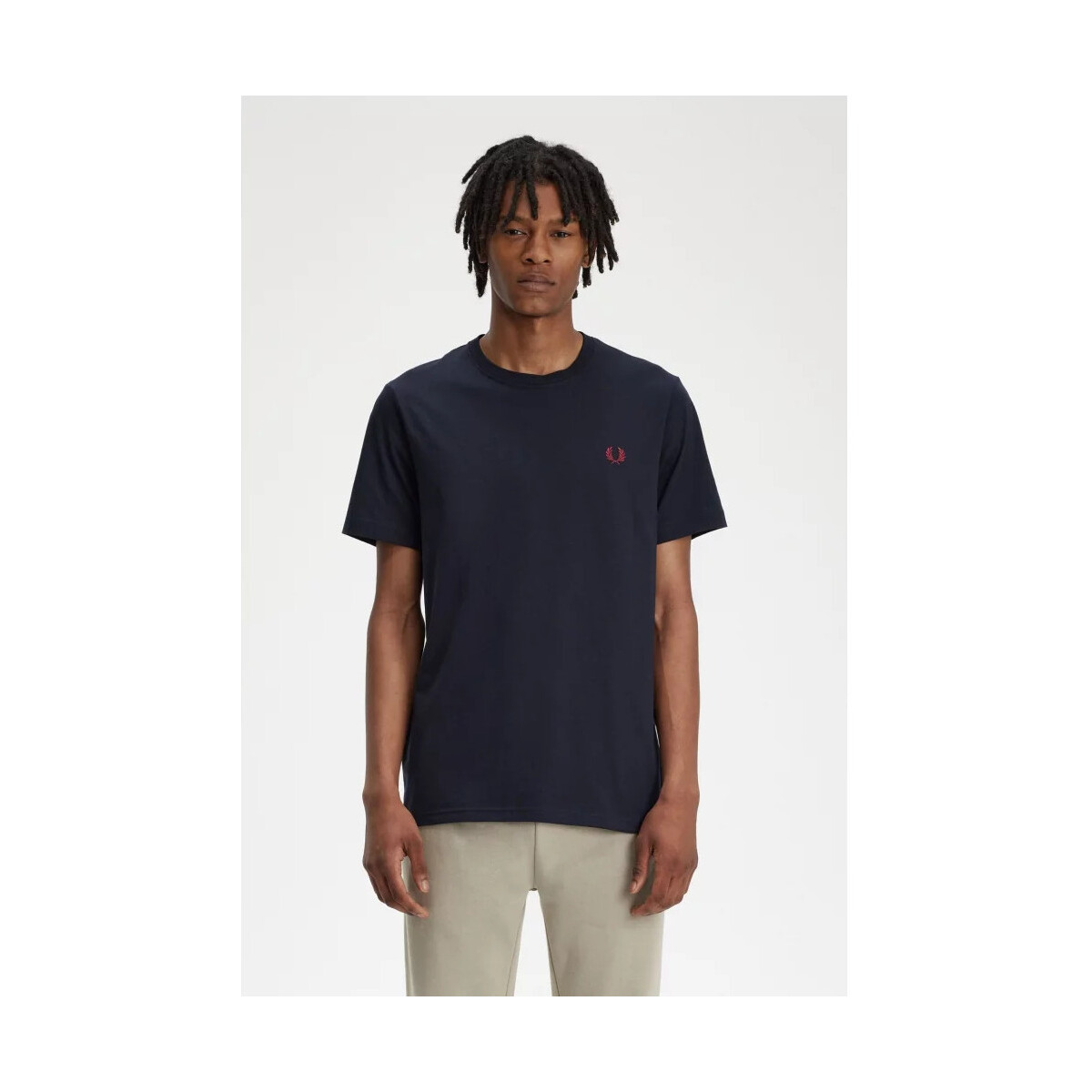 Vêtements Homme T-shirts manches courtes Fred Perry - CREW NECK T-SHIRT Marine