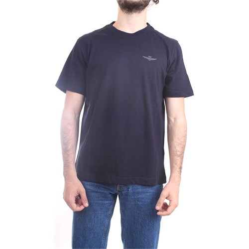 Vêtements Homme T-shirts manches courtes Aeronautica Militare 241TS2065J592 T-Shirt/Polo homme Bleu