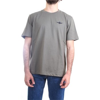 Vêtements Homme T-shirts manches courtes Aeronautica Militare 241TS2065J592 T-Shirt/Polo homme Vert