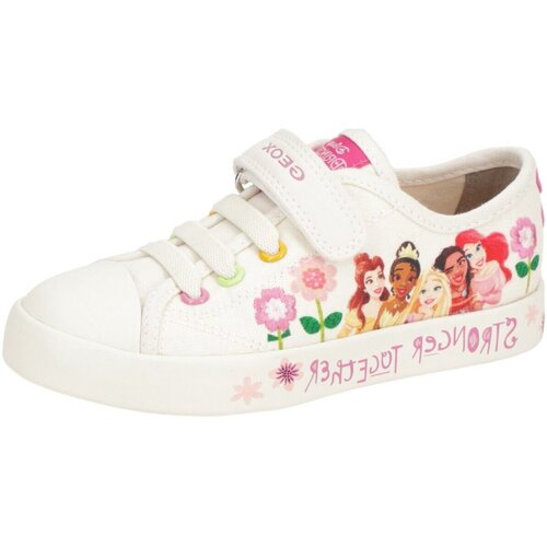 Chaussures Fille Baskets mode Geox  Blanc