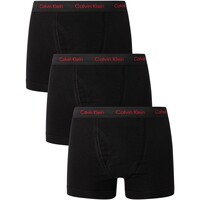 Sous-vêtements Homme Caleçons Calvin Klein Jeans Lot de 3 malles en coton extensible Noir