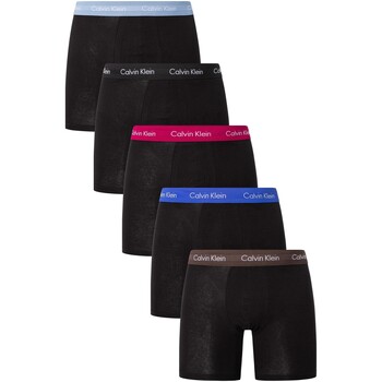 Sous-vêtements Homme Caleçons Calvin Klein Jeans Lot de 5 boxers en coton stretch Noir