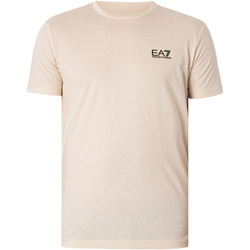 Vêtements Homme T-shirts manches courtes Emporio Armani EA7 T-shirt de logo Beige