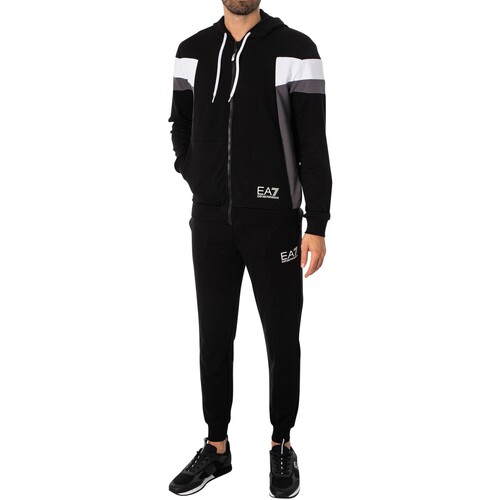 Vêtements Homme Ensembles de survêtement Emporio Armani EA7 Survêtement à capuche zippé Noir