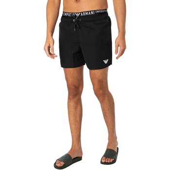 Vêtements Homme Maillots / Shorts de bain Emporio Armani Short de bain double ceinture Noir