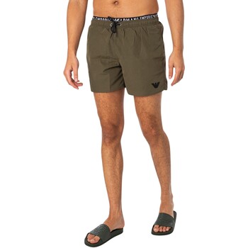 Vêtements Homme Maillots / Shorts de bain Emporio Armani Short de bain double ceinture Vert
