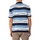 Vêtements Homme Polos manches courtes Farfield Polo à rayures pixel Kier Bleu