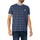 Vêtements Homme T-shirts manches courtes Fila T-shirt à carreaux Freddie Bleu