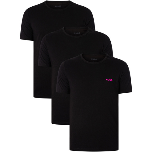 Vêtements Homme Pyjamas / Chemises de nuit BOSS Lot de 3 t-shirts confort ras du cou Noir
