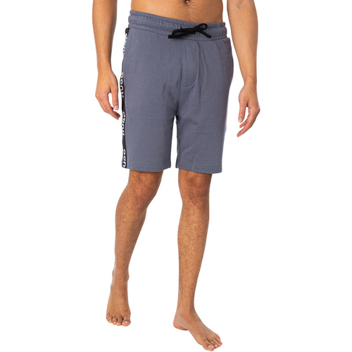 Vêtements Homme Pyjamas / Chemises de nuit BOSS Short de survêtement à logo Lounge Sporty Bleu