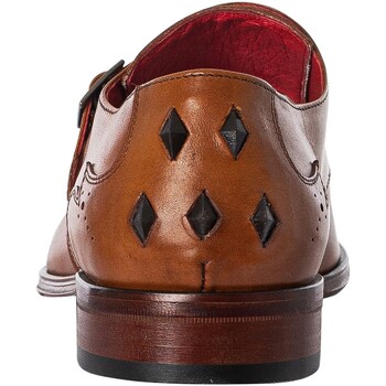 Jeffery-West Chaussures en cuir de moine Marron