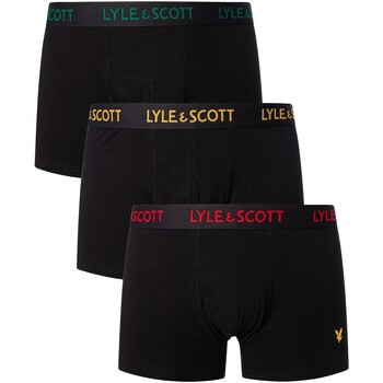 Sous-vêtements Homme Caleçons Lyle & Scott Lot de 3 boxers Barclay Noir