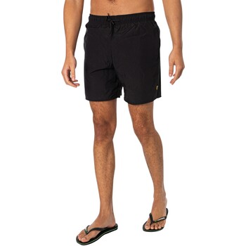 Vêtements Homme Maillots / Lace Shorts de bain ASOS Dark Future print swim Lace shorts with side taping in super short length Short de bain uni Noir