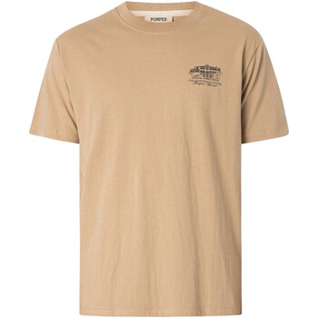 Vêtements Homme T-shirts manches courtes Pompeii T-shirt Note d'hôtel de cèdre Beige