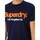 Vêtements Homme T-shirts manches courtes Superdry T-shirt délavé classique Core Logo Bleu
