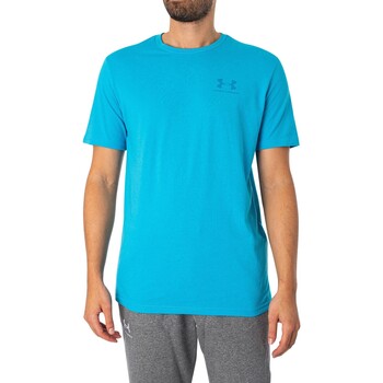 Vêtements Homme T-shirts manches courtes Under Armour T-Shirt Manche Courte Wovenstyle Poitrine Gauche Bleu