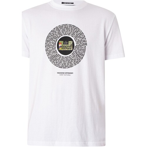 Vêtements Homme T-shirts manches courtes Weekend Offender T-shirt Jeans Résurrection Blanc