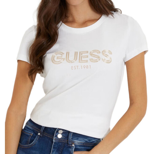 Vêtements Femme T-shirts & Polos Guess G-W4RI29J1314 Blanc
