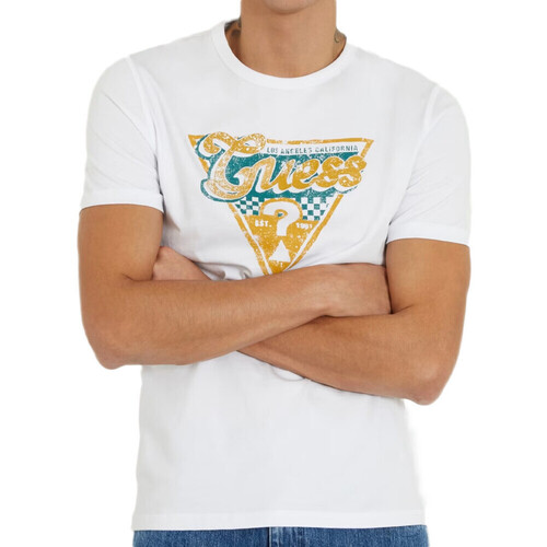 Vêtements Homme T-shirts & Polos Guess G-M4RI06I3Z14 Blanc