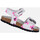 Chaussures Fille Sandales et Nu-pieds Geox B SANDAL CHALKI GIRL blanc/fuchsia fluo