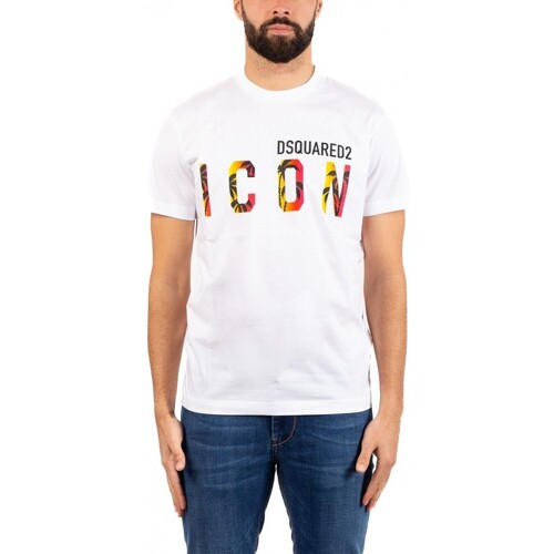 Vêtements Homme T-shirts & Polos Dsquared T-SHIRT Fanorak HOMME  - TAGLIA: XL,COLORE: BLANC Blanc