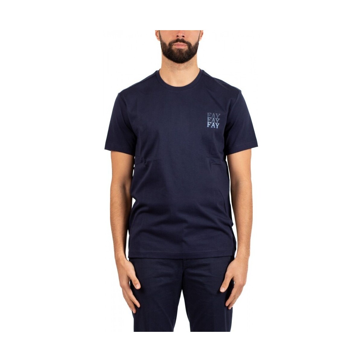 Vêtements Homme T-shirts & Polos Fay T-SHIRT HOMME  - TAILLES: M,COLORE: BLEU Bleu