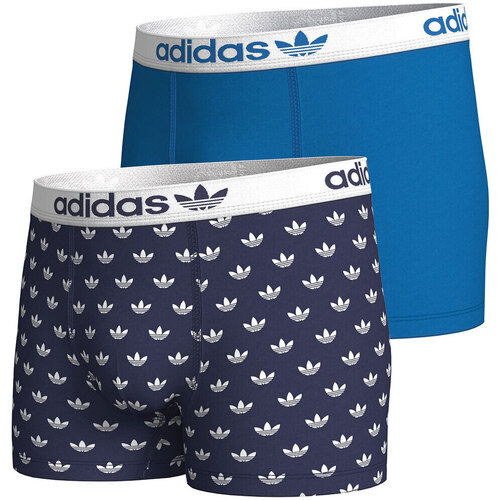 Sous-vêtements Homme Boxers adidas dna Originals Lot de 2 boxers homme Confort Coton Print Bleu