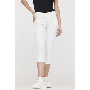 Vêtements Femme ruffle-hem Lee Cooper Pantalon JALINA Blanc Blanc