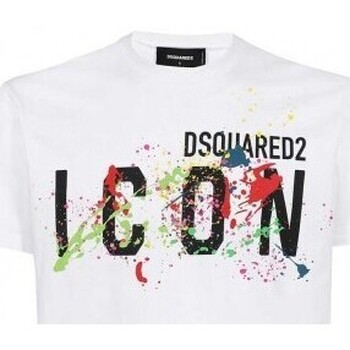 Vêtements UYN Coolboost Kurzärmeliges T-shirt Dsquared T-Shirt Icon Homme blanc Noir