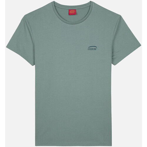 Vêtements Homme Débardeurs / T-shirts sans manche Oxbow Tee shirt manches courtes graphique TOHORA Vert