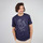 Vêtements Homme T-shirts manches courtes Oxbow Tee shirt manches courtes graphique TEVA Bleu