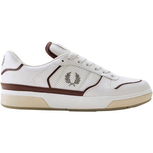 Chaussures Homme Baskets basses Fred Perry ZAPATILLAS LEATHER/MESH B319 Blanc