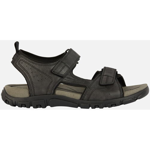 Chaussures Homme Fondée dans les années 90 et spécialisée dans la chaussure de ville Geox U SANDAL STRADA Noir