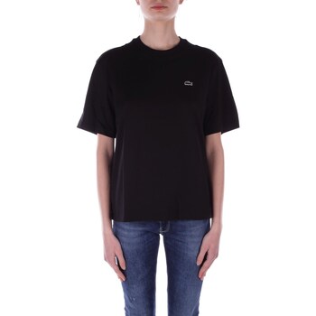 Vêtements Femme T-shirts manches courtes Lacoste TF7215 Noir