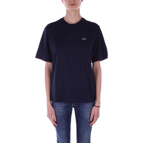 Vêtements Femme T-shirts manches courtes Lacoste TF7215 Bleu