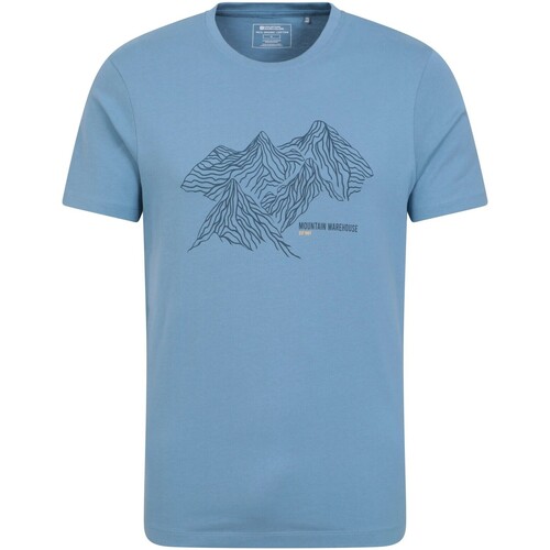 Vêtements Homme T-shirts manches longues Mountain Warehouse MW2517 Bleu