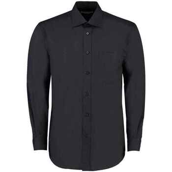 Vêtements Homme Chemises manches longues Kustom Kit K104 Noir