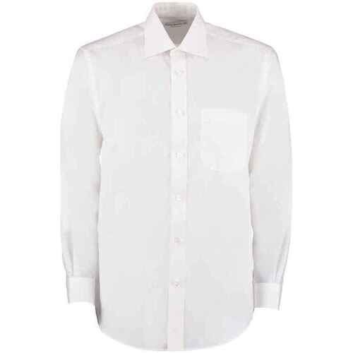Vêtements Homme Chemises manches longues Kustom Kit K104 Blanc