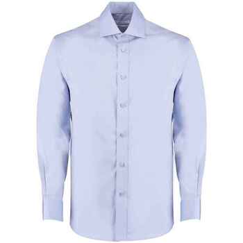 Vêtements Homme Chemises manches longues Kustom Kit Executive Bleu
