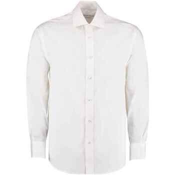 Vêtements Homme Chemises manches longues Kustom Kit Executive Blanc
