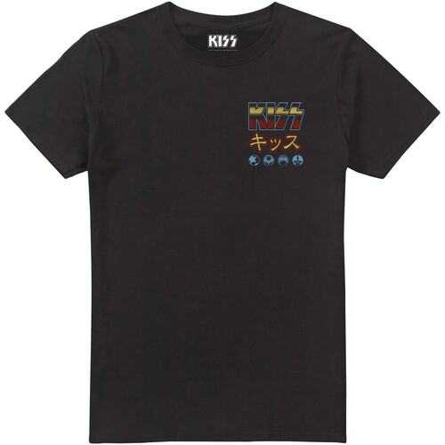Vêtements Homme T-shirts manches longues Kiss Live In Japan Noir