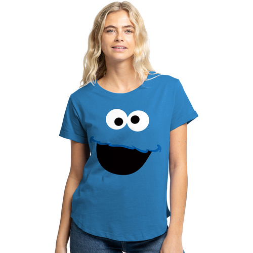Vêtements Femme T-shirts manches longues Sesame Street TV2887 Bleu